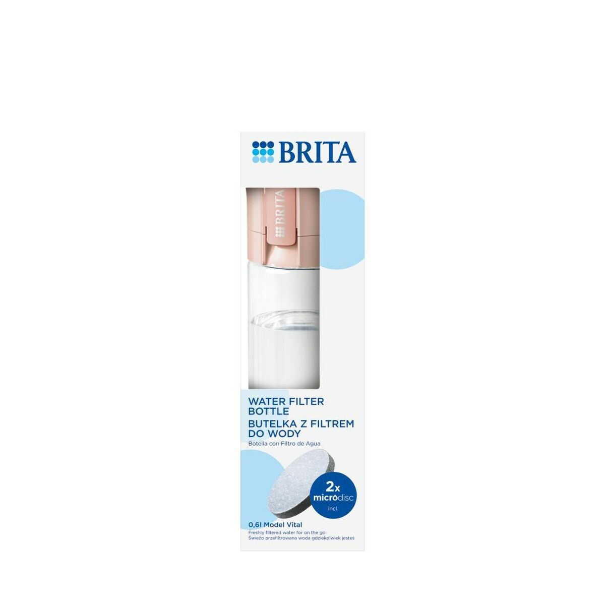 Бутылка-фильтр Brita Vital Персик 600 ml